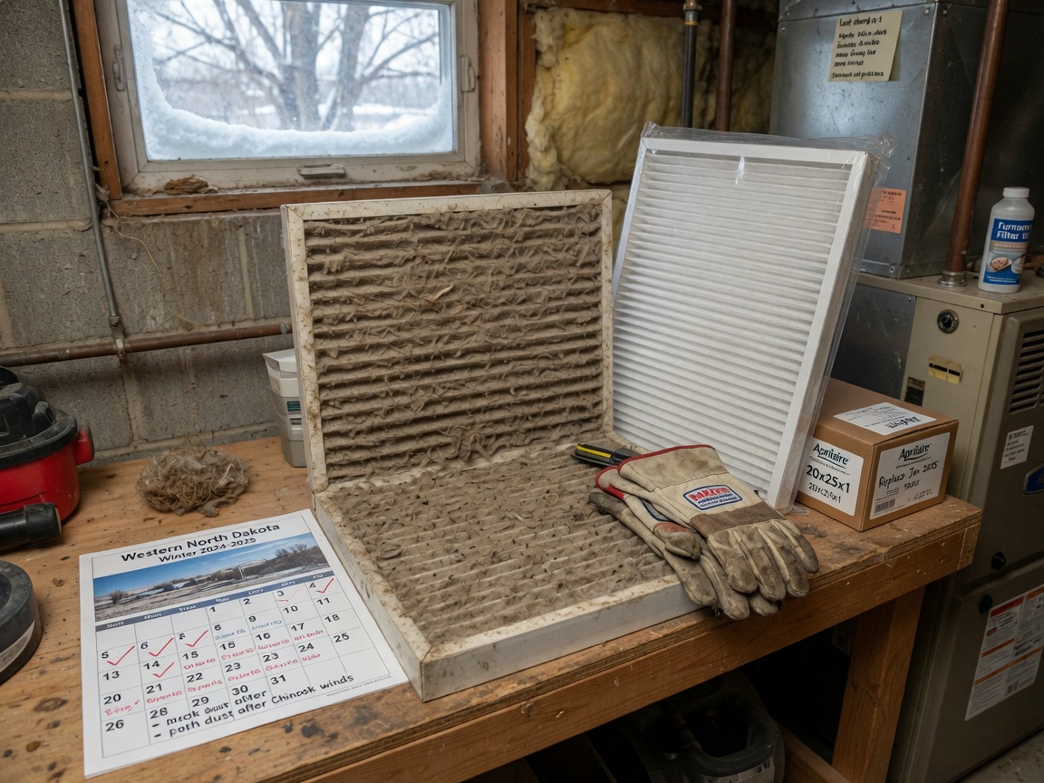 Furnace Filter Replacement Schedule for Western North Dakota Homes